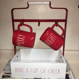 Rae Dunn Holiday Coffe - Cocoa Caddy with Mugs
